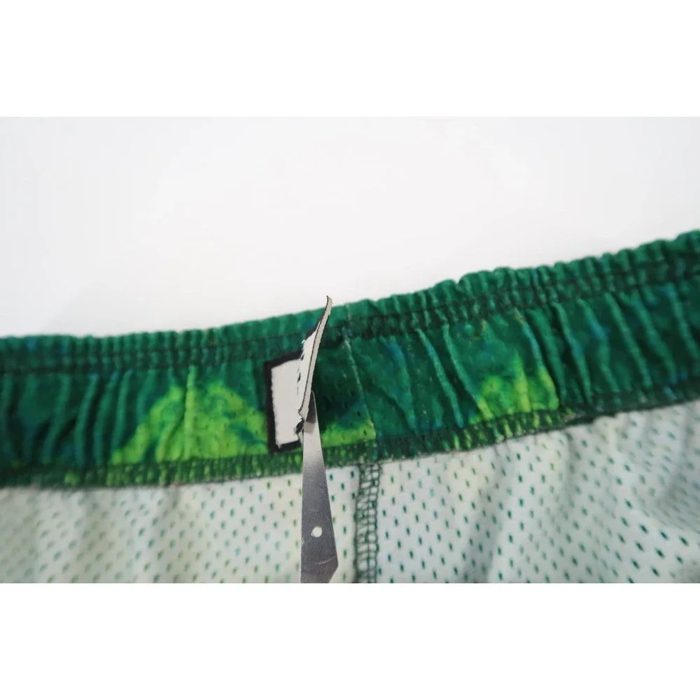 Eric Emanuel x Mountain Dew Mens XL Green Mesh Basic Shorts‎